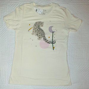 Fifth Sun Women's T-Shirt with Leopard Choose Size